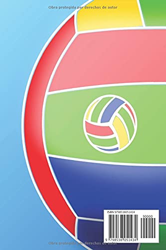 Cuaderno de Entrenamiento Voleibol: Libro de entrenamiento de voleibol / Libro de ejercicios para mejorar / Idea de regalo