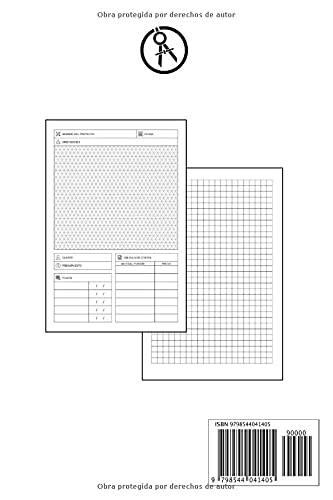 Cuaderno Del Arquitecto: Diario que permite el archivo y el registro de los proyectos de arquitectura. Anota hasta 50 proyectos.