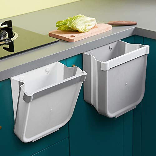 Cubos Basura Cocina Plegable Colgante,Cubo de Basura Reciclaje,Papelera de Cocina,Solo Uno