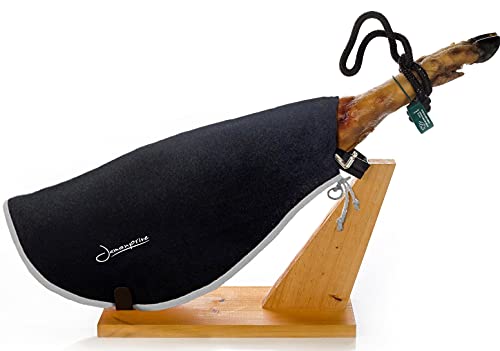 Cubre Jamón Color Negro Jamonprive - 80% Algodón y 20% Fibra - Ideal para Cubrir el Jamón Serrano o Ibérico