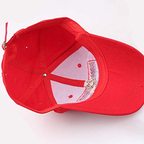 Culer Gorra de béisbol ajustable 1pc Bubba Gump Shrimp gorra de béisbol bordadas Snapback Operando sombrero traje de béisbol (rojo)