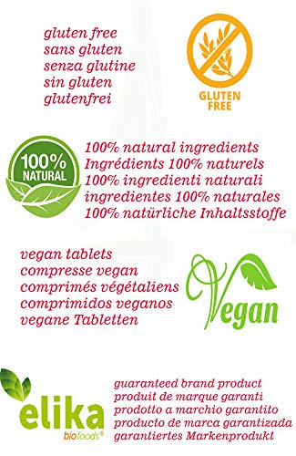 Cúrcuma con Pimienta negra (Piperine) 100% NATURAL de Elikafoods® 240 comprimidos vegetales de 500 mg. Potente antiinflamatorio y antioxidante natural. Sin aditivos ni estimulantes artificiales.