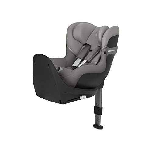 CYBEX Gold Silla de coche para niños Sirona S i-Size, Sistema giratorio de 360°, En contra de la marcha, 0-4 años aproximativamente, Altura máxima 105 cm, Soho Grey