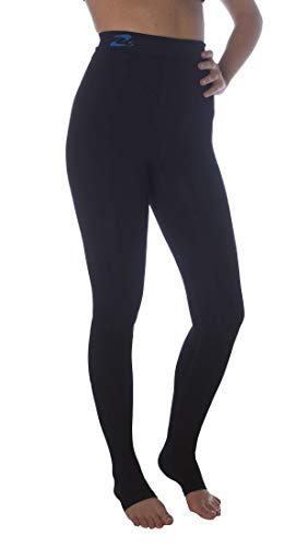 CzSalus Pantalón, Mallas adelgazantes de compresión K1 para lipedema y linfedema (Negro, XS)