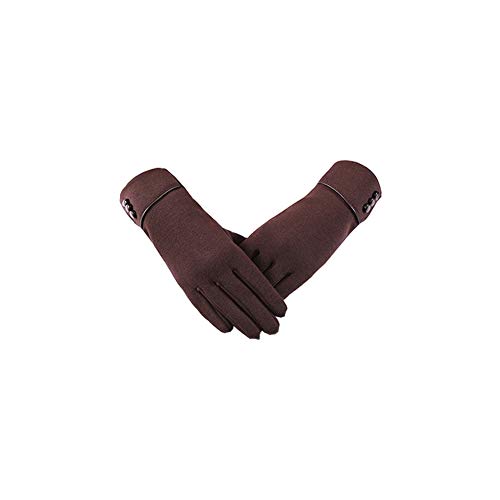 DEBAIJIA Guantes Cachemira  Mujer Pantalla Táctil Prueba Viento Antideslizante Caliente Espesor Cálido Forrado invierno Deportes (Morado)