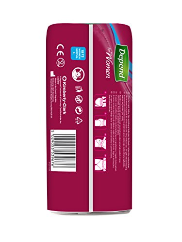 Depend como ropa interior - Absorbente para mujer, absorción normal plus, talla L, 9 unidades