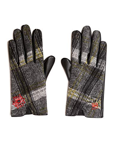 Desigual Gloves Tars Guantes, Color Blanco (Crudo 1001), Talla única para Mujer