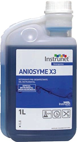 DETERGENTE DESINFECTANTE DE INSTRUMENTAL MEDICO INSTRUNET ANIOXYME X3 1L. ALTO RENDIMIENTO 1L=200L DE SOLUCIÓN PREPARADA.