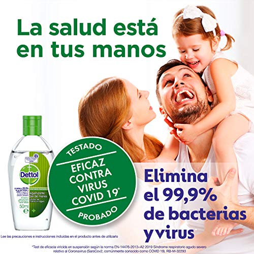 Dettol - Gel hidroalcoholico higienizante de manos - 50 ml x 6