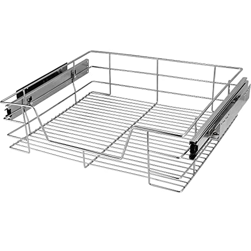 Deuba Cajón telescópico bandeja de metal extraíble 60cm organizador interior almacenaje cocina baño