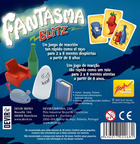 Devir- Fantasma Blitz Juego de Mesa, 13 x 4 x 13 cm, Multicolor, única (BGBLITZ)