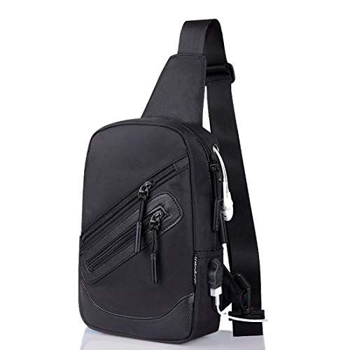 DFV mobile - Backpack Waist Shoulder Bag Nylon for LeEco X850 Le MAX 3 - Black