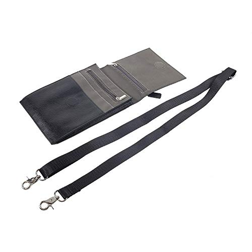 DFV mobile - Funda Tablet y Smartphone Bolso Bandolera con Cierre Magnetico y Cremalleras para LEECO X850 LE MAX 3 - Negra