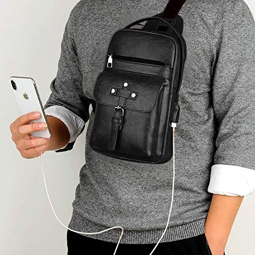 DFV mobile - Mochila Bolso Bandolera para LeEco X850 Le MAX 3 - Negra