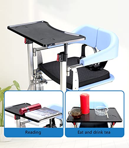 DGHSMJ Silla con Inodoro de Transferencia, cinturón de Seguridad hidráulico for el hogar, Plato de Cena, Silla de Ruedas Manual, Ruedas de Bloqueo for Pacientes sentados, Silla de Ducha sentada