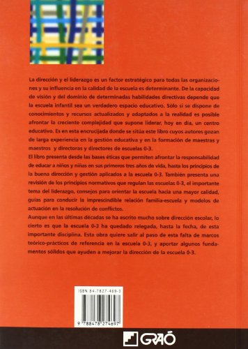 Dirigir La Escuela 0-3 (BIBLIOTECA DE INFANTIL) - 9788478274697: Reflexiones y propuestas: 016 (Biblioteca Infantil (español))