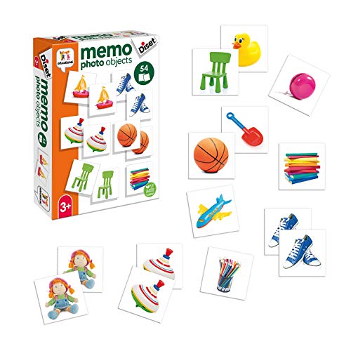 Diset Memo Photo Objejets 68976 - Juego Educativo de Memoria para niños a Partir de 3 años