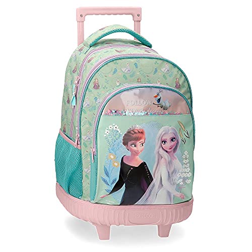 Disney Frozen Follow Your Dreams Mochila Compact 2 Ruedas Azul 32x43x21 cms Poliéster 28,9L