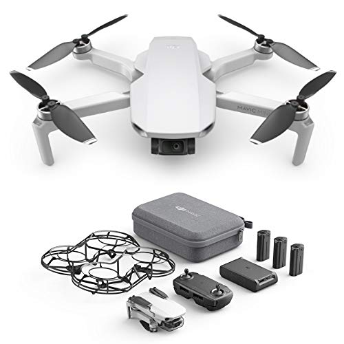 DJI Mavic Mini Combo - Dron Ultraligero y Portátil + SanDisk Extreme - Tarjeta de Memoria MicroSDXC de 128 GB con Adaptador SD, Sin Care Refresh