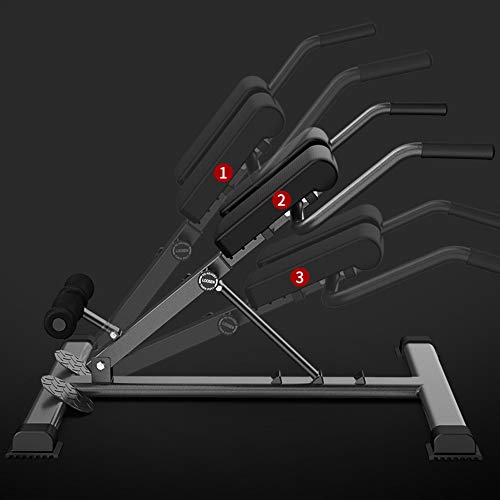 DnKelar Silla Romana| Equipo de Aptitud de Entrenamiento Abdominal Comercial o doméstico Silla Romana Ajustable,Entrenamiento De Cintura, Nivel De Ejercicio 3 Dificultad De Los Músculos De La Espalda