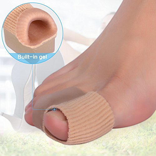 DOACT 4 pcs Gel Corrector del Dedo Gordo del Juanete Big Toe Straightener Corrector Separador Enderezadora para Hallux Valgus Alivio del Dolor Separación de los Dedos del Pie