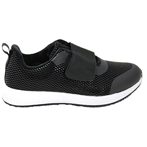 Doctor Cutillas 13933 - Zapatillas Zapato Deportivo Ultraligero con Velcro, Forradas Y Textura Brillante Exterior - 40, Negro