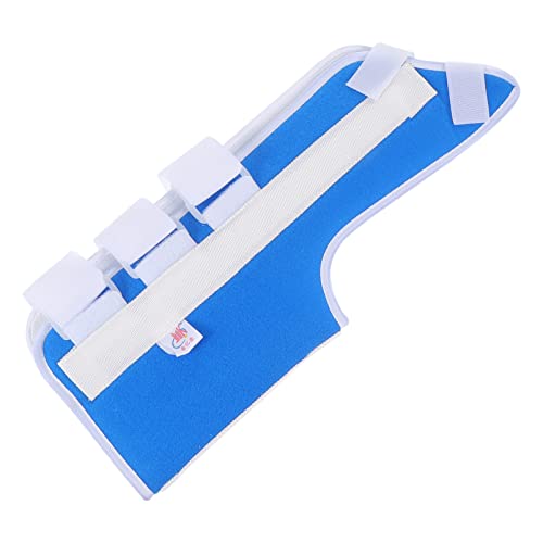 DOITOOL Humeral Brace Humeral Fracture Support: Férula de Fractura de húmero Sarmiento Brace para Brazo Superior Roto Hombro Húmero Hueso Azul Blanco L