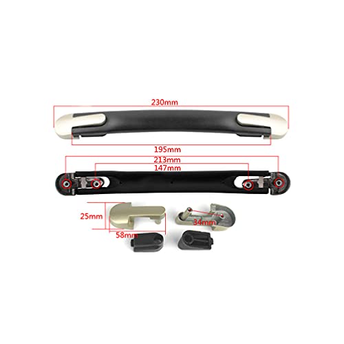 DOITOOL Manijas 2 piezas de repuesto maleta maleta equipaje equipaje equipaje maleta mango mango agarre