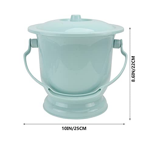 DOITOOL Recipiente de Cámara Práctico Cubo de Orina Casero con Tapa de Spittoon de Mano Engrosado