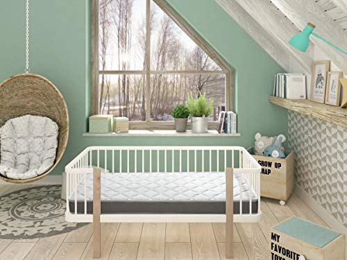 DORMIDEO Colchón Cuna viscoelástico BabyBed - Dos Caras higiénico, Transpirable y Antideslizante