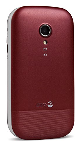 Doro 2404 2.4" 100g Rojo, Blanco Característica del teléfono - Teléfono móvil (Concha, SIM Doble, 6,1 cm (2.4"), 0,3 MP, 1000 mAh, Rojo, Blanco)