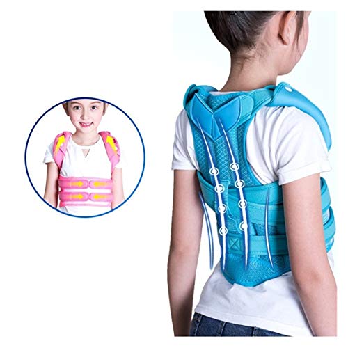 DSMYYXGS Ajustable con Hombro Padschilkids Corrector De Postura Cinturón De Apoyo De Espalda Niños Corset Ortopédico para Niños Columna Vertebral Lumbar (Color : Pink, Size : Small)