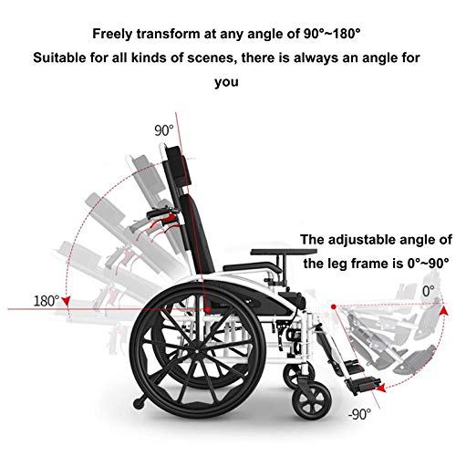 DTDD Silla de Ruedas portátil acogedora para Personas Mayores, con Orinal y Mesa de Comedor, reposapiernas Elevadoras, Silla de Ruedas de Movilidad Manual con Respaldo Alto acogedora, Asiento de