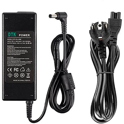 DTK 19V 4.74A 90W Cargadores y adaptadores para portátiles y netbooks para Toshiba Lenovo Medion ASUS Cargadore Portátile Netbook Ordenador Computadora AC Laptop Adaptador Cargador Connector 5.5*2.5mm