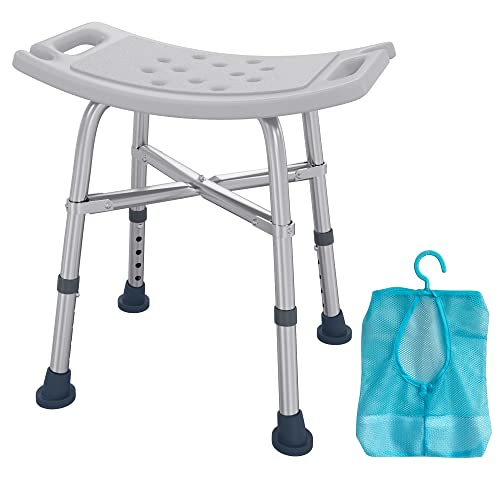 DUMALD- Silla Ducha Mayores, Taburete baño. Reforzada Doble-Barra. Sillas para Ducha - Incluye Bolsa Gel- Altura Regulable, Silla ortopédica. Marca Española- Taburete Ducha