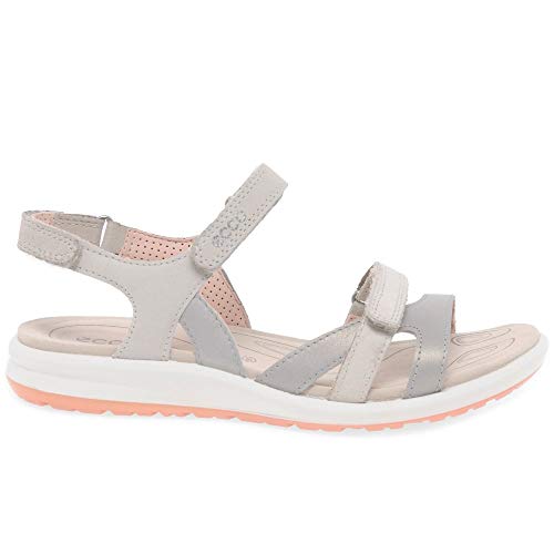 ECCO CRUISEII, Sandalias de Senderismo Mujer, Plateado (Silver Grey/Gravel/Rose Dust 50862), 38 EU