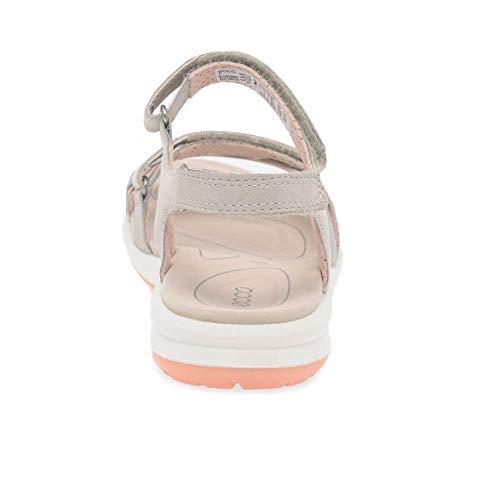 ECCO CRUISEII, Sandalias de Senderismo Mujer, Plateado (Silver Grey/Gravel/Rose Dust 50862), 38 EU