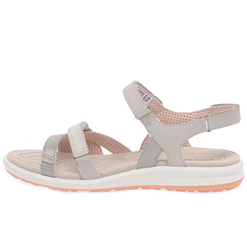 ECCO CRUISEII, Sandalias de Senderismo Mujer, Plateado (Silver Grey/Gravel/Rose Dust 50862), 38 EU