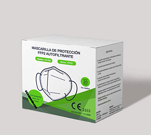 Econanos Mascarilla De Protección Ffp2 Autofiltrante (Caja 20 Unidades) 300 g