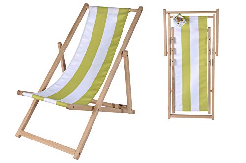 Eichhorn 100004546 – Outdoor Niños de Sol Silla, Ajustable, 40 kg, Madera de Haya