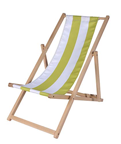 Eichhorn 100004546 – Outdoor Niños de Sol Silla, Ajustable, 40 kg, Madera de Haya