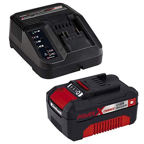 Einhell GE-LC 18/25 Li Kit - Motosierra a batería Power X-Change 18V (con batería de 3.0 Ah y cargador), velocidad de corte: 4.3 m/s, longitud de corte: 23 cm, cadena y espada Oregon