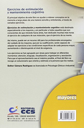 Ejercicios de estimulación y mantenimiento cognitivo: 22 (Mayores)