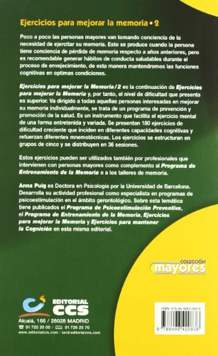 Ejercicios Para Mejorar La Memoria 2: 7 (Mayores)