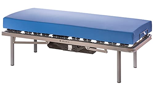 ekamia - Cama Articulada Eléctrica Eris + Colchón Sanitario HR y Patas de 35cm - 105cm x 190cm, Mando con Cable