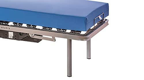 ekamia - Cama Articulada Eléctrica Eris + Colchón Sanitario HR y Patas de 35cm - 105cm x 190cm, Mando con Cable