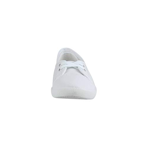 Elara Bailarina Mujer Sneaker con Cordones Chunkyrayan Blanco 3955A White-39