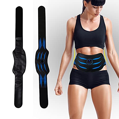 Electroestimulador Muscular Abdominales,Electroestimulador Muscular,Abdominales Cinturón,EMS Estimulador Mmuscular con USB,6 Modos de Ejercicio,Adecuados para Hombres y Mujeres