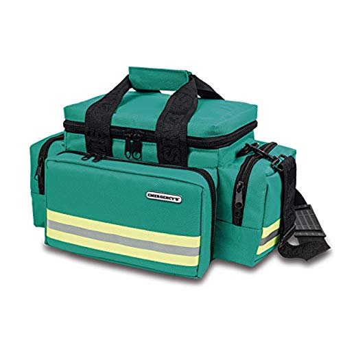 Elite Bags, EMS, Bolsa de emergencias, Amplia, Resistente, Verde