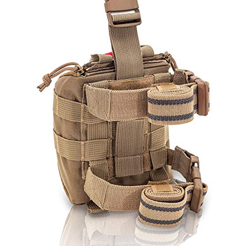 Elite Bags - Fast´S, Botiquín Individual Pernera con Sistema Molle (Marron Coyote)